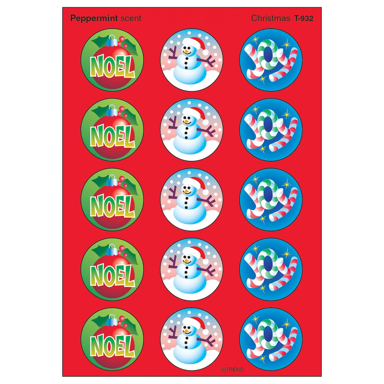 Trend Enterprises&#xAE; Christmas Stinky Stickers&#xAE;, 12 Packs of 60